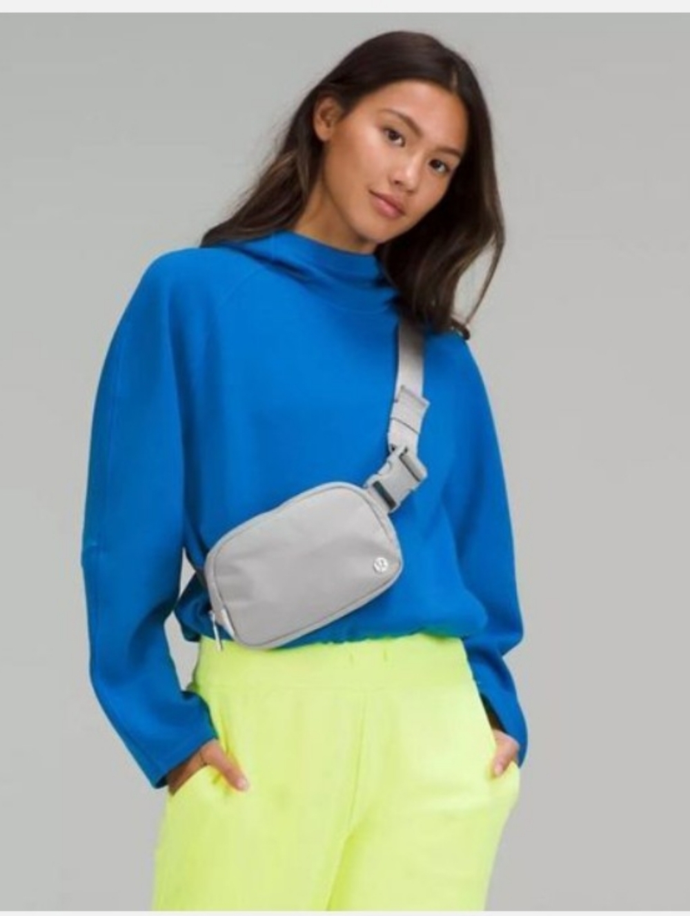 Lululemon Everywhere Belt Crossbody Bag 1L Silver Drop Grey Women Men NWT